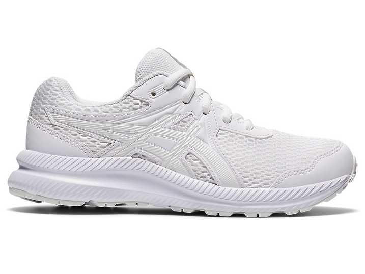 Kids' Asics CONTEND 7 Running Shoes White | Israel-0642375