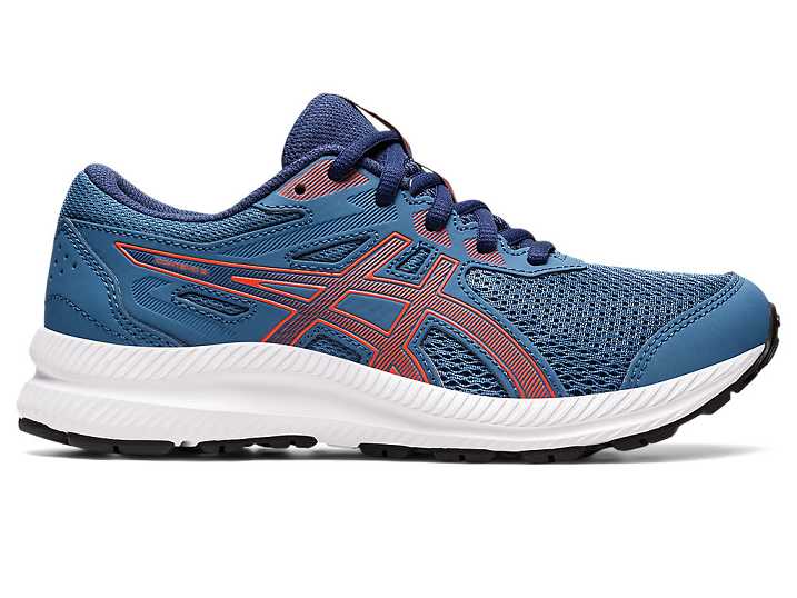 Kids' Asics CONTEND 8 Running Shoes AZURE / pink | Israel-6198405