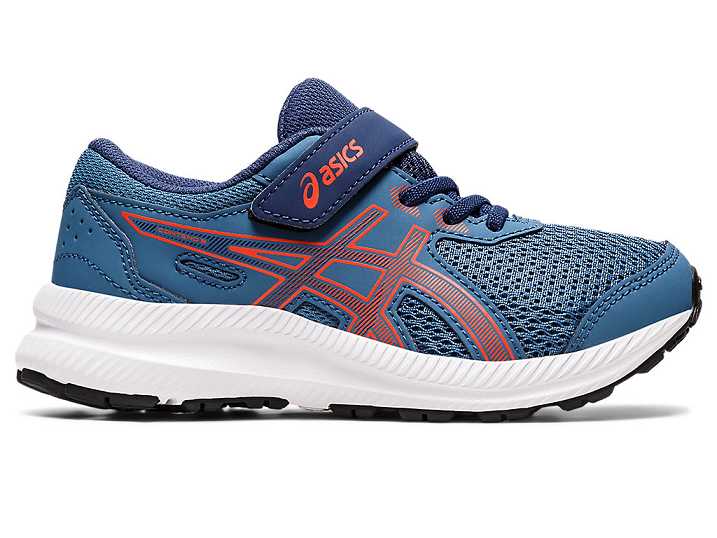 Kids' Asics CONTEND 8 Running Shoes AZURE / pink | Israel-9174683