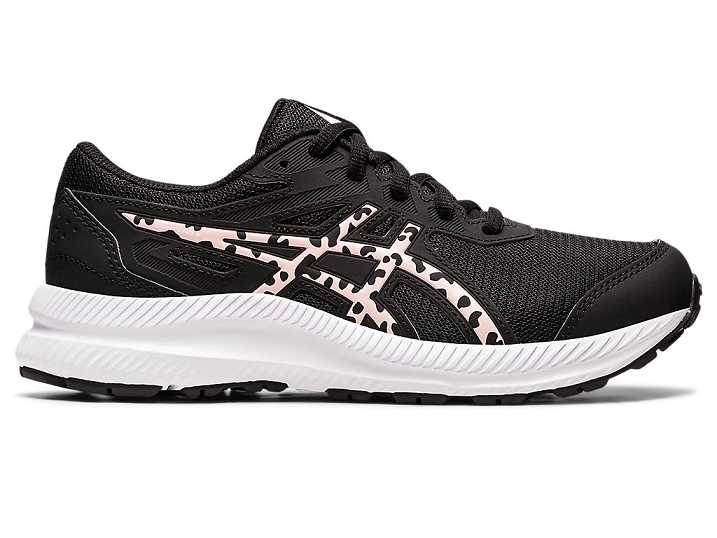 Kids' Asics CONTEND 8 Running Shoes Black / Rose | Israel-5419067