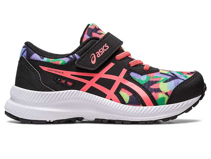 Kids' Asics CONTEND 8 Running Shoes Black | Israel-9247513