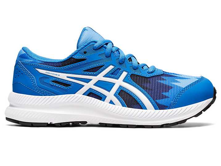 Kids' Asics CONTEND 8 Running Shoes Blue / White | Israel-6104928