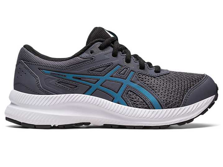 Kids' Asics CONTEND 8 Running Shoes Grey / Blue | Israel-2631875