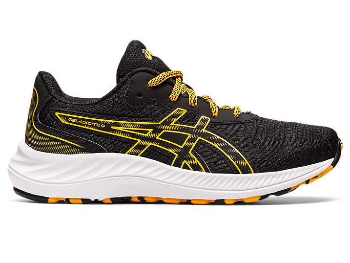 Kids' Asics GEL-EXCITE 9 Running Shoes Black | Israel-1047392