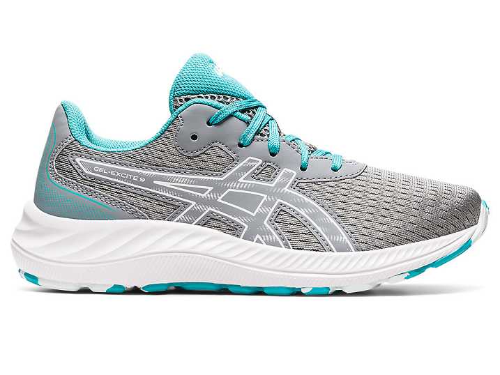 Kids' Asics GEL-EXCITE 9 Running Shoes Grey / White | Israel-5904316