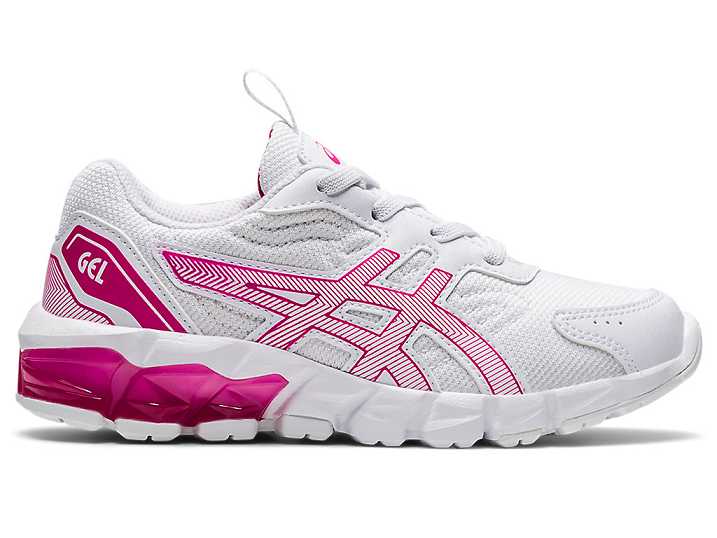 Kids' Asics GEL-QUANTUM 90 3 Sneakers White / pink | Israel-5294736