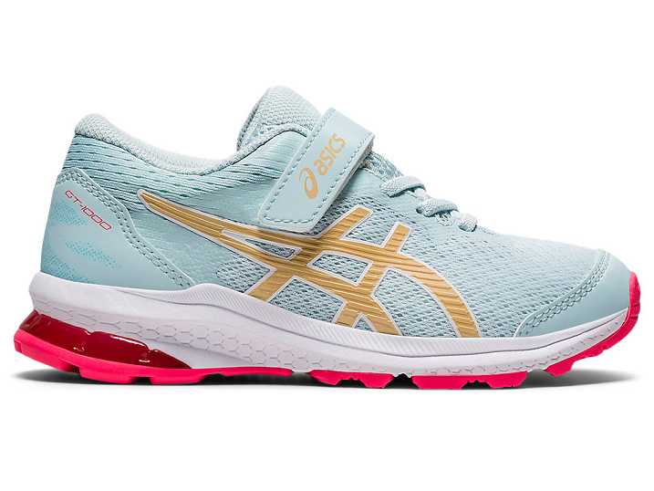 Kids' Asics GT-1000 10 Running Shoes Light Turquoise / Red | Israel-6738549