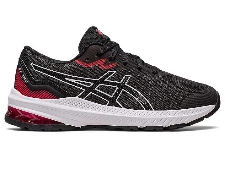Kids' Asics GT-1000 11 Running Shoes Black / Red | Israel-8630457