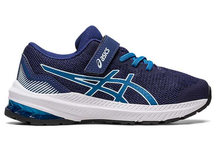 Kids' Asics GT-1000 11 Running Shoes Blue | Israel-7950128