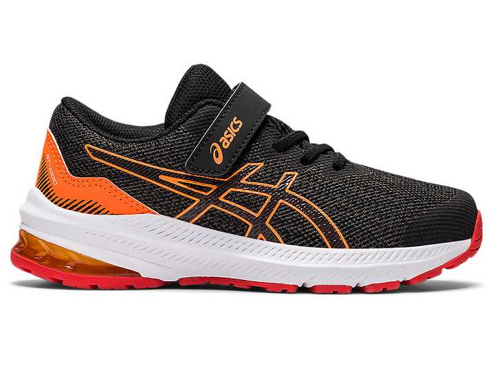 Kids' Asics GT-1000 11 Running Shoes Deep Grey / Red | Israel-0849153