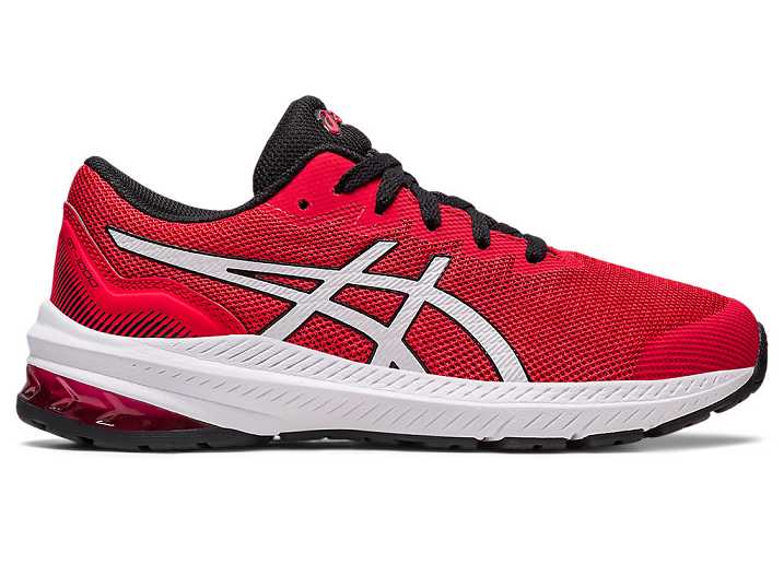 Kids' Asics GT-1000 11 Running Shoes Red / White | Israel-6508974