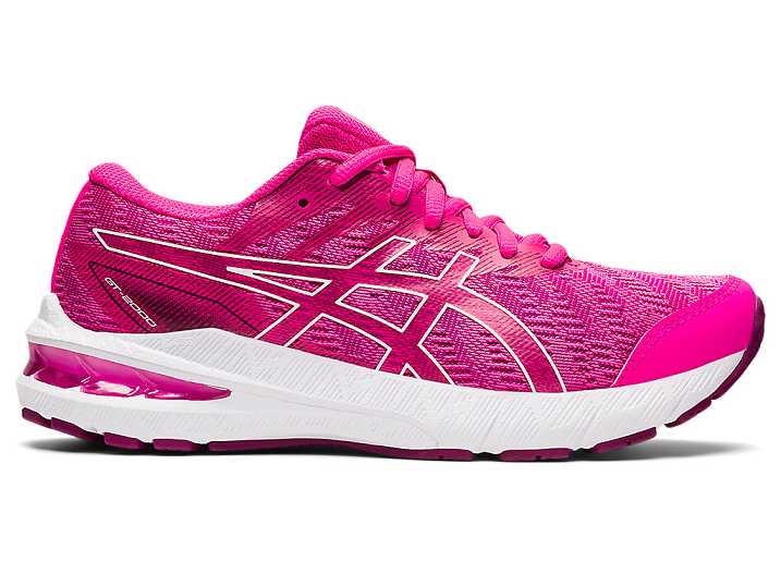 Kids' Asics GT-2000 10 Running Shoes Pink / White | Israel-0176582