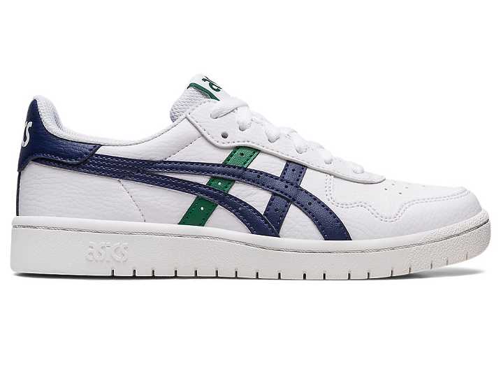 Kids' Asics JAPAN S Sneakers White / Navy | Israel-7980123