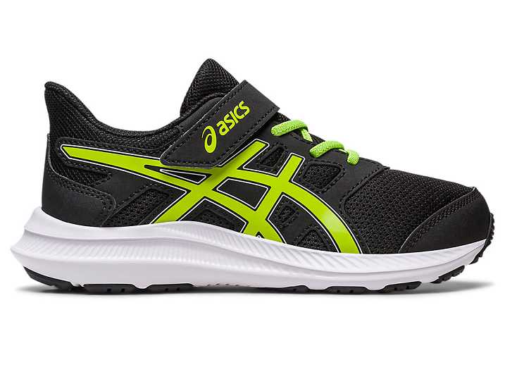 Kids' Asics JOLT 4 Running Shoes Black / Light Green | Israel-8052139
