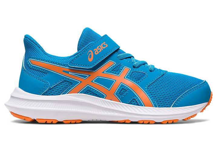 Kids' Asics JOLT 4 Running Shoes Blue / Orange | Israel-0827453