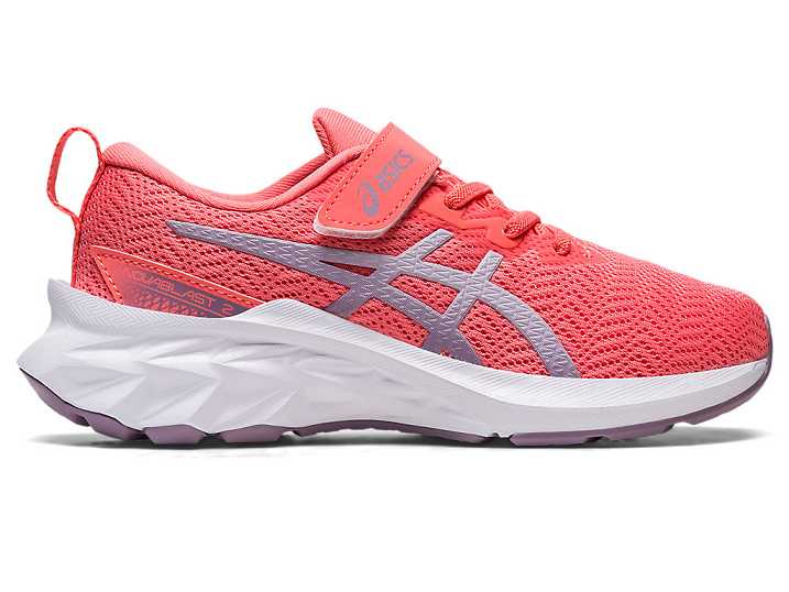 Kids' Asics NOVABLAST 2 Running Shoes Orange / Purple | Israel-1304672