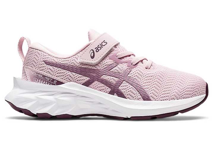 Kids' Asics NOVABLAST 2 Running Shoes Rose / Silver | Israel-0769231