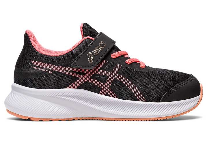 Kids' Asics PATRIOT 13 Running Shoes Black | Israel-3250981
