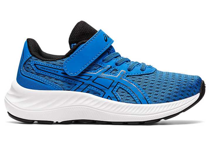 Kids' Asics PRE EXCITE 9 Running Shoes Blue / Black | Israel-2356980