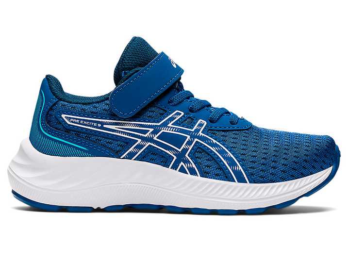 Kids' Asics PRE EXCITE 9 Running Shoes Blue / White | Israel-6487210