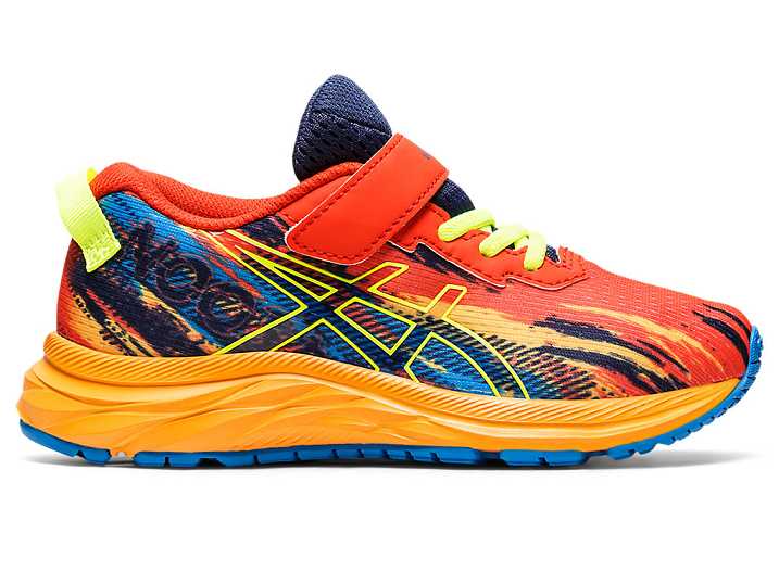 Kids' Asics PRE NOOSA TRI 13 Running Shoes Pink / Yellow | Israel-2870341