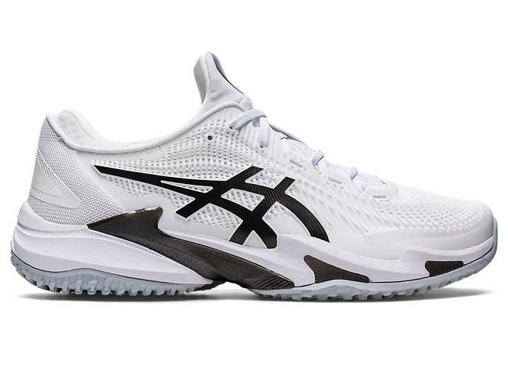 Men's Asics COURT FF 3 OC Tennis Shoes White / Black | Israel-4157983
