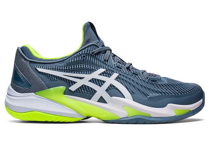 Men's Asics COURT FF 3 Tennis Shoes Grey Blue / White | Israel-9712364