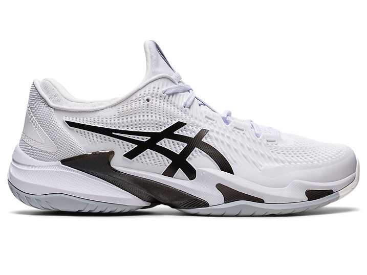 Men's Asics COURT FF 3 Tennis Shoes White / Black | Israel-2081347