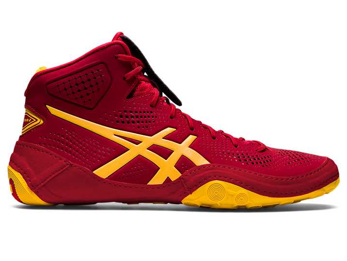 Men's Asics DAN GABLE EVO 2 Wrestling Shoes Red | Israel-6327085