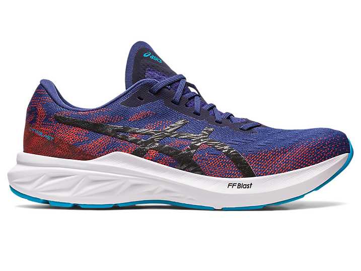 Men's Asics DYNABLAST 3 Running Shoes Blue / Black | Israel-0465312