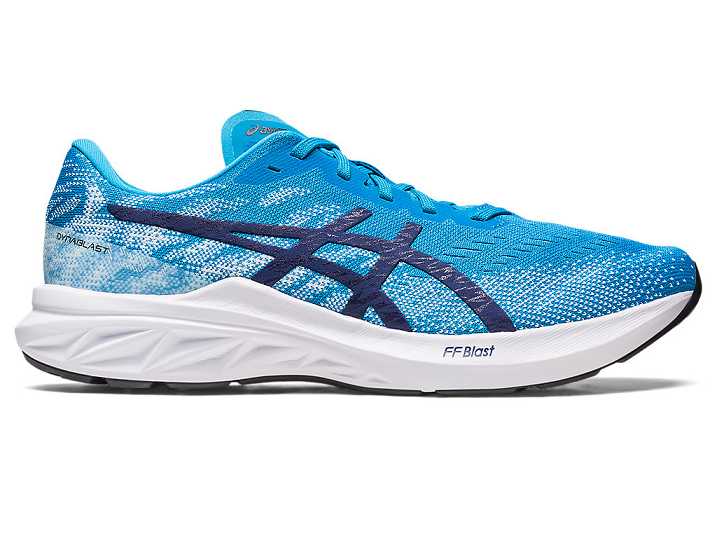 Men's Asics DYNABLAST 3 Running Shoes Blue / Indigo Blue | Israel-5768320
