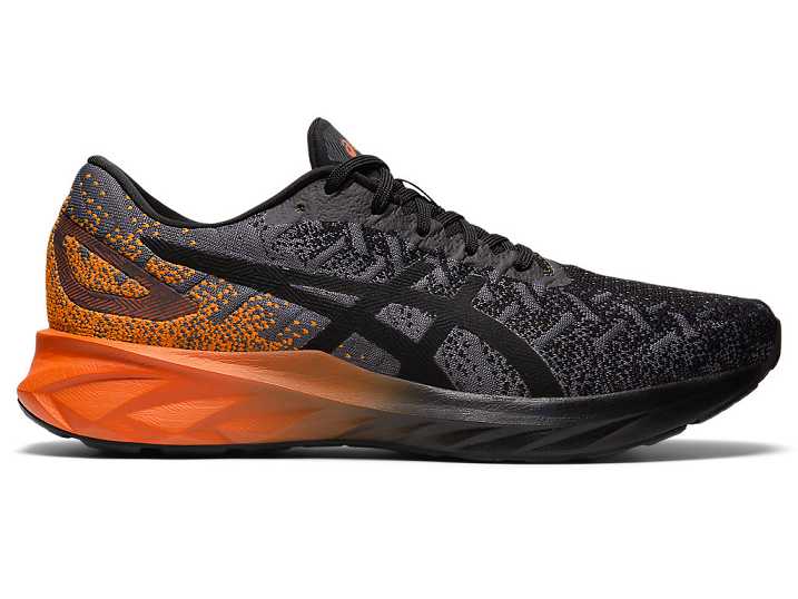 Men's Asics DYNABLAST Running Shoes Black / Gold Orange | Israel-3140269