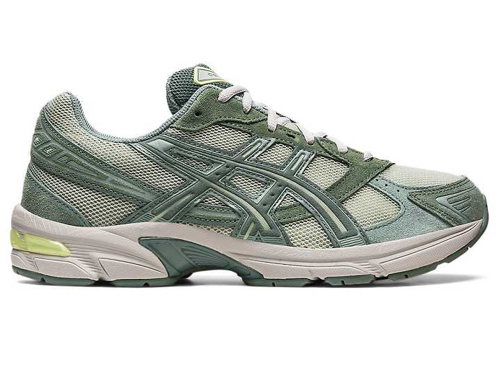 Men's Asics GEL-1130 Sneakers Olive Grey / Dark Green | Israel-3476518