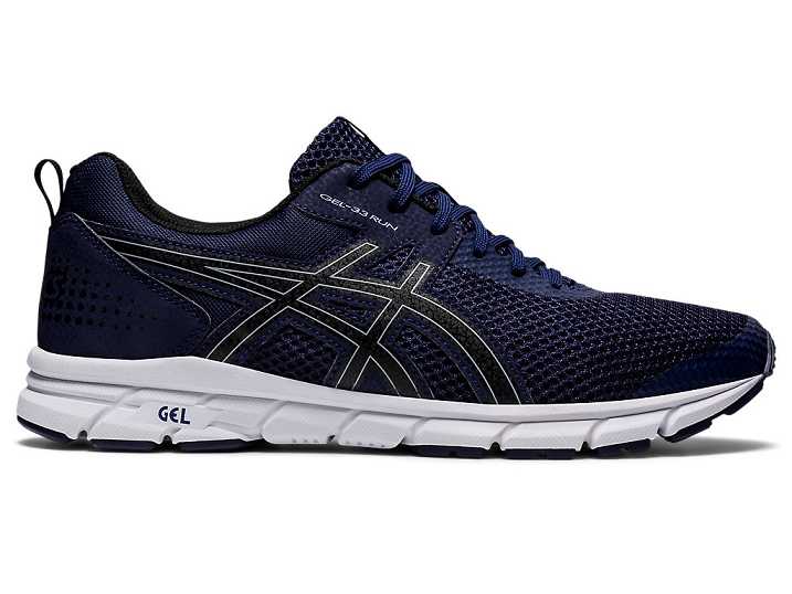 Men's Asics GEL-33 Running Shoes Navy / Black | Israel-3426705