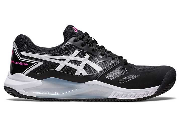 Men's Asics GEL-CHALLENGER 13 CLAY Tennis Shoes Black / pink | Israel-9230467