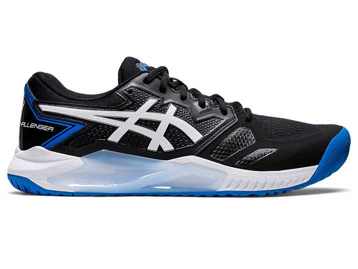 Men's Asics GEL-CHALLENGER 13 Tennis Shoes Black / Blue | Israel-5134967