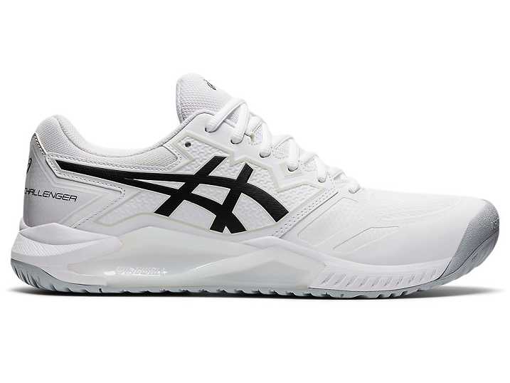 Men's Asics GEL-CHALLENGER 13 Tennis Shoes White / Black | Israel-9751286