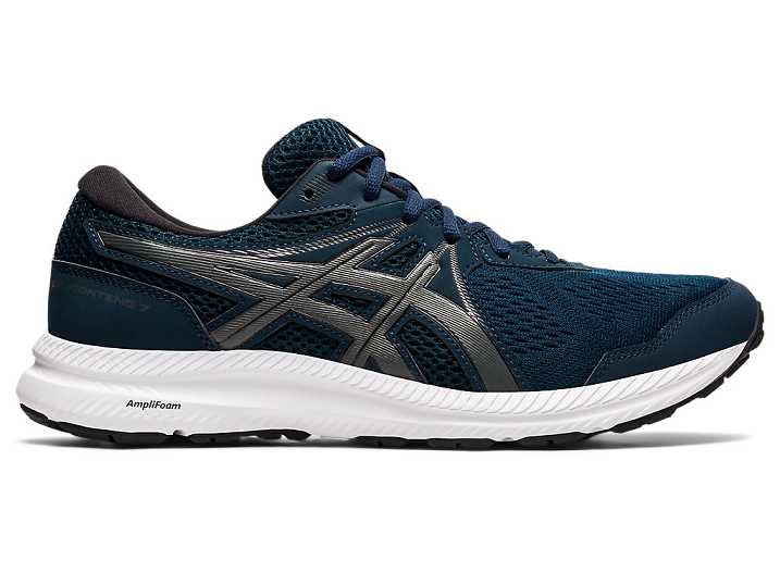 Men's Asics GEL-CONTEND 7 Running Shoes Blue | Israel-1582704