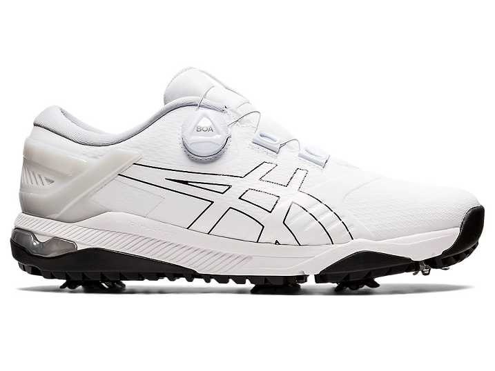 Men's Asics GEL-COURSE DUO BOA Golf Shoes White / Black | Israel-4568312