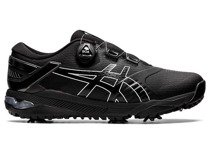 Men's Asics GEL-COURSE DUO BOA Golf Shoes Black | Israel-4598316