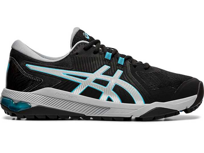 Men's Asics GEL-COURSE GLIDE Golf Shoes Black / Silver | Israel-4102798