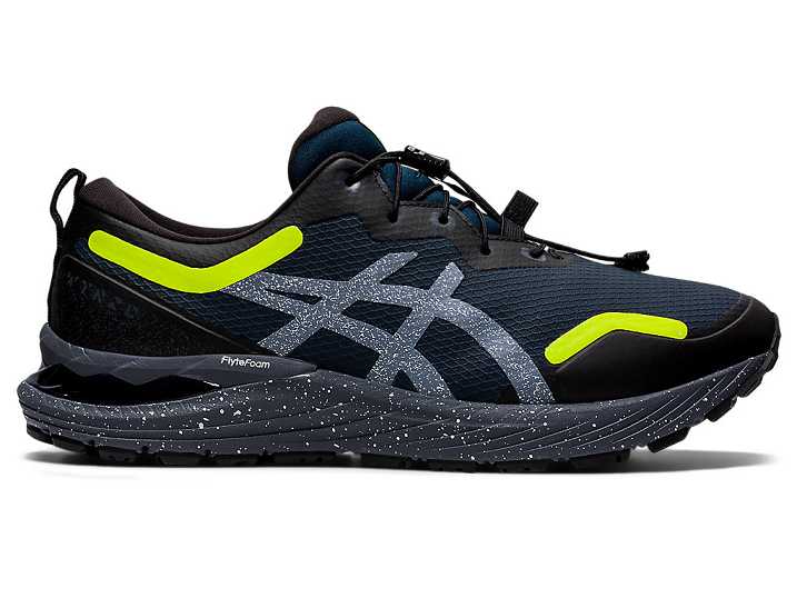 Men's Asics GEL-CUMULUS 23 AWL Running Shoes Blue / Yellow | Israel-8536491