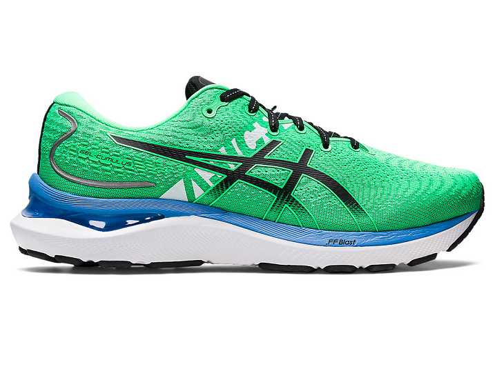 Men's Asics GEL-CUMULUS 24 EKIDEN Running Shoes Green | Israel-3014528