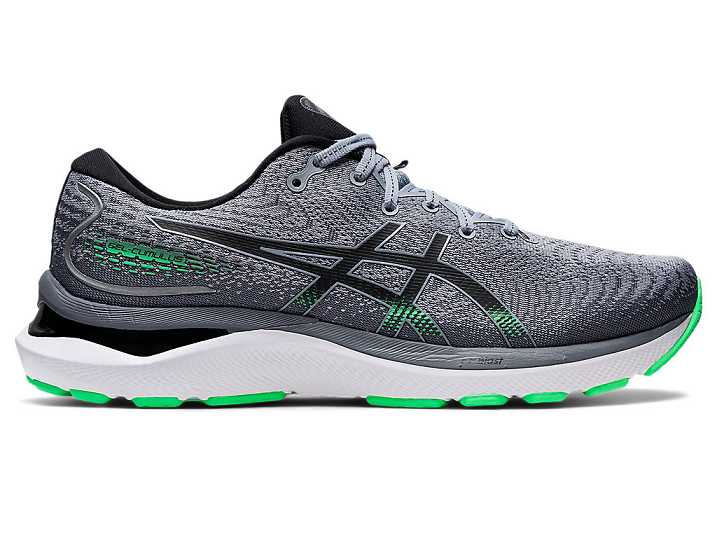 Men's Asics GEL-CUMULUS 24 Running Shoes Grey / Black | Israel-3154867