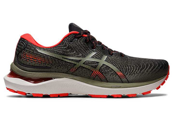 Men's Asics GEL-CUMULUS 24 TR NATURE BATHING Running Shoes Black / Olive | Israel-0241587