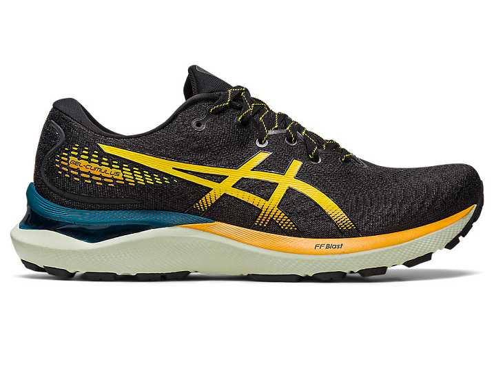 Men's Asics GEL-CUMULUS 24 TR NATURE BATHING Trail Running Shoes Blue / Gold Yellow | Israel-2761304