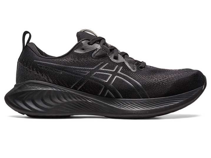 Men's Asics GEL-CUMULUS 25 Running Shoes Black | Israel-2138976