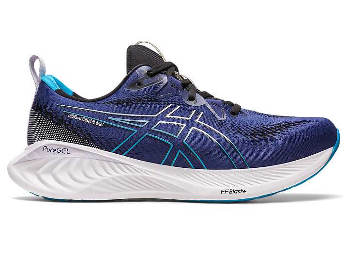 Men's Asics GEL-CUMULUS 25 Running Shoes Blue | Israel-8276931