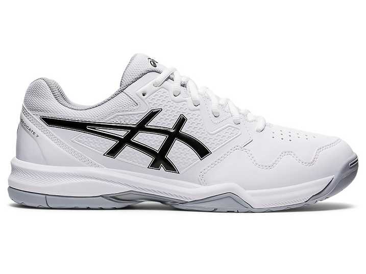 Men's Asics GEL-DEDICATE 7 Tennis Shoes White / Black | Israel-1987540