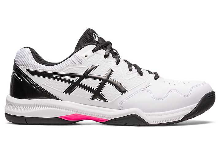 Men's Asics GEL-DEDICATE 7 Tennis Shoes White / pink | Israel-4390785